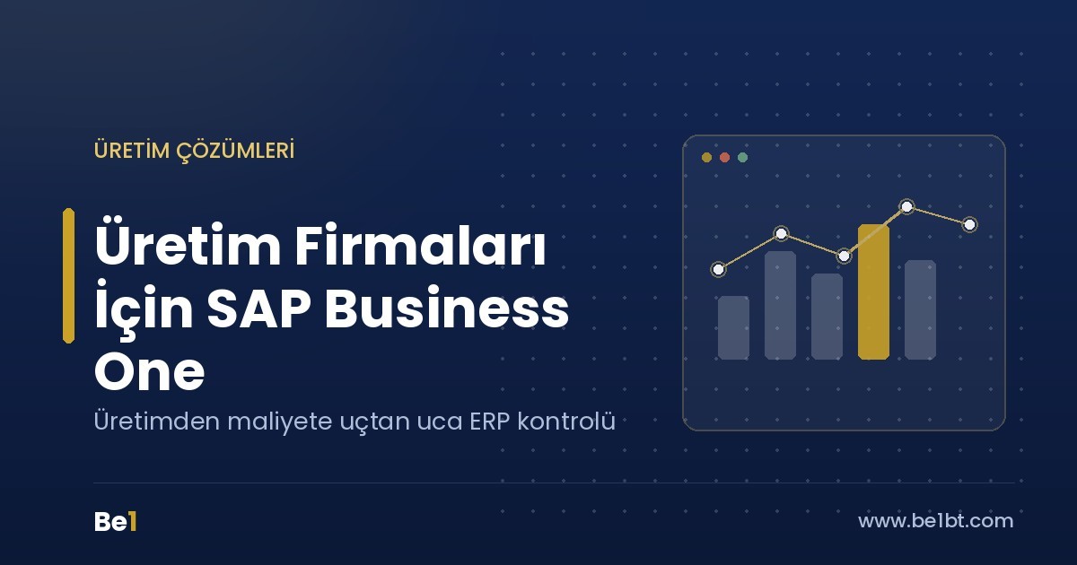 Üretim firmaları için SAP Business One ERP - Be1