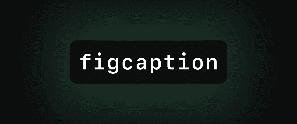 the figvaption tag