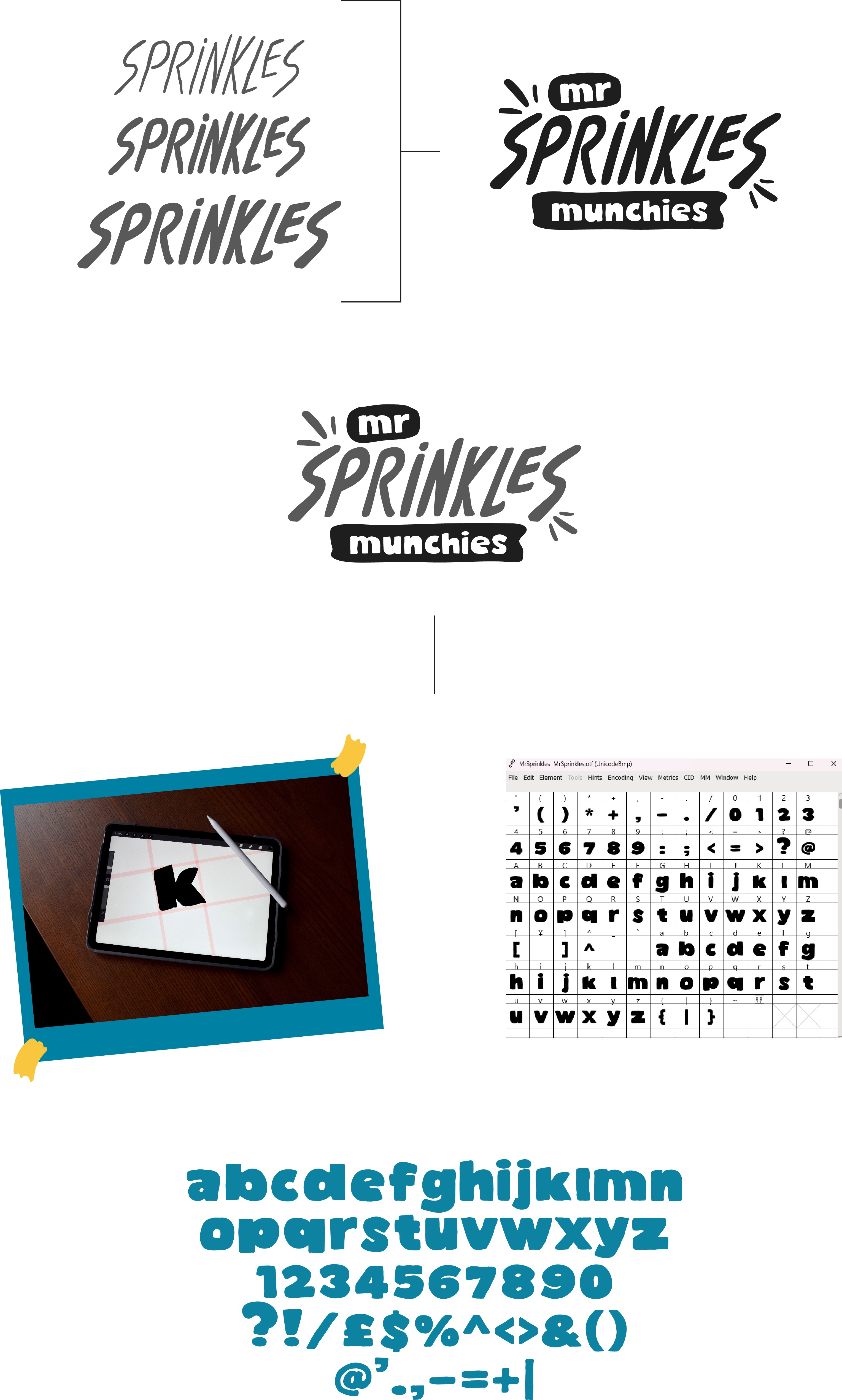 Rough Logo work and font design