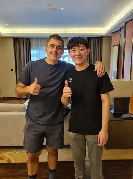 sunny akani with ronnie o'sullivan