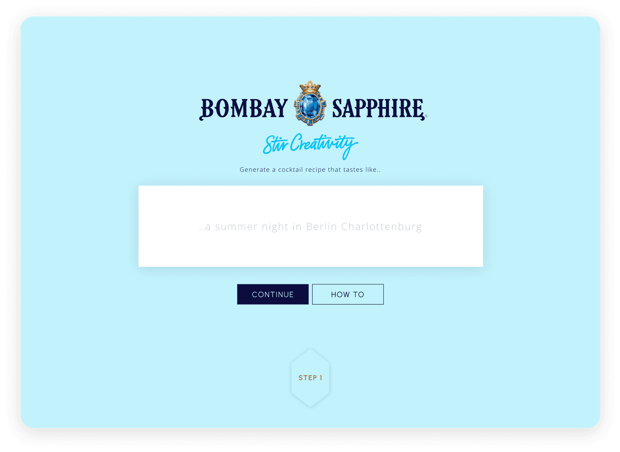 Screenshot Bombay Sapphire