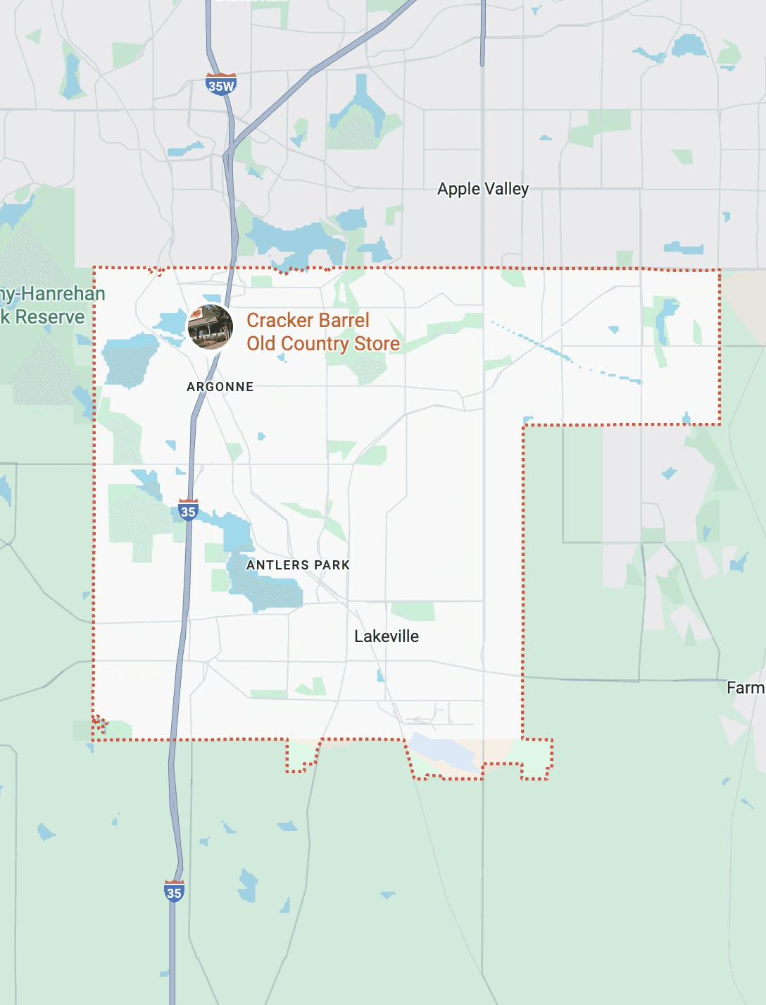 Lakeville, MN map
