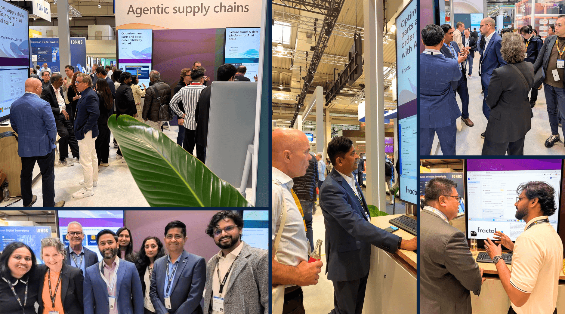 Fractal team at the Microsoft booth at Hannover Messe 2026