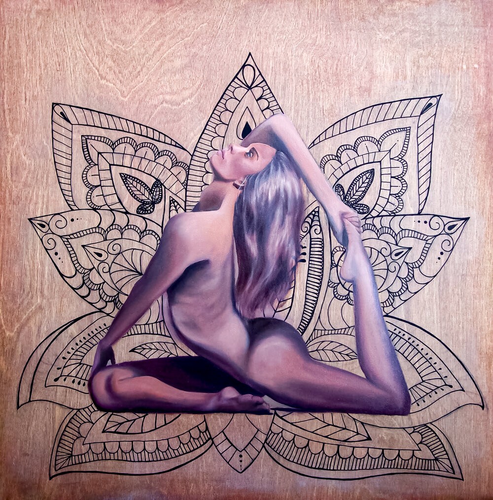 Lotus, painting by Amanda Keay, 2018