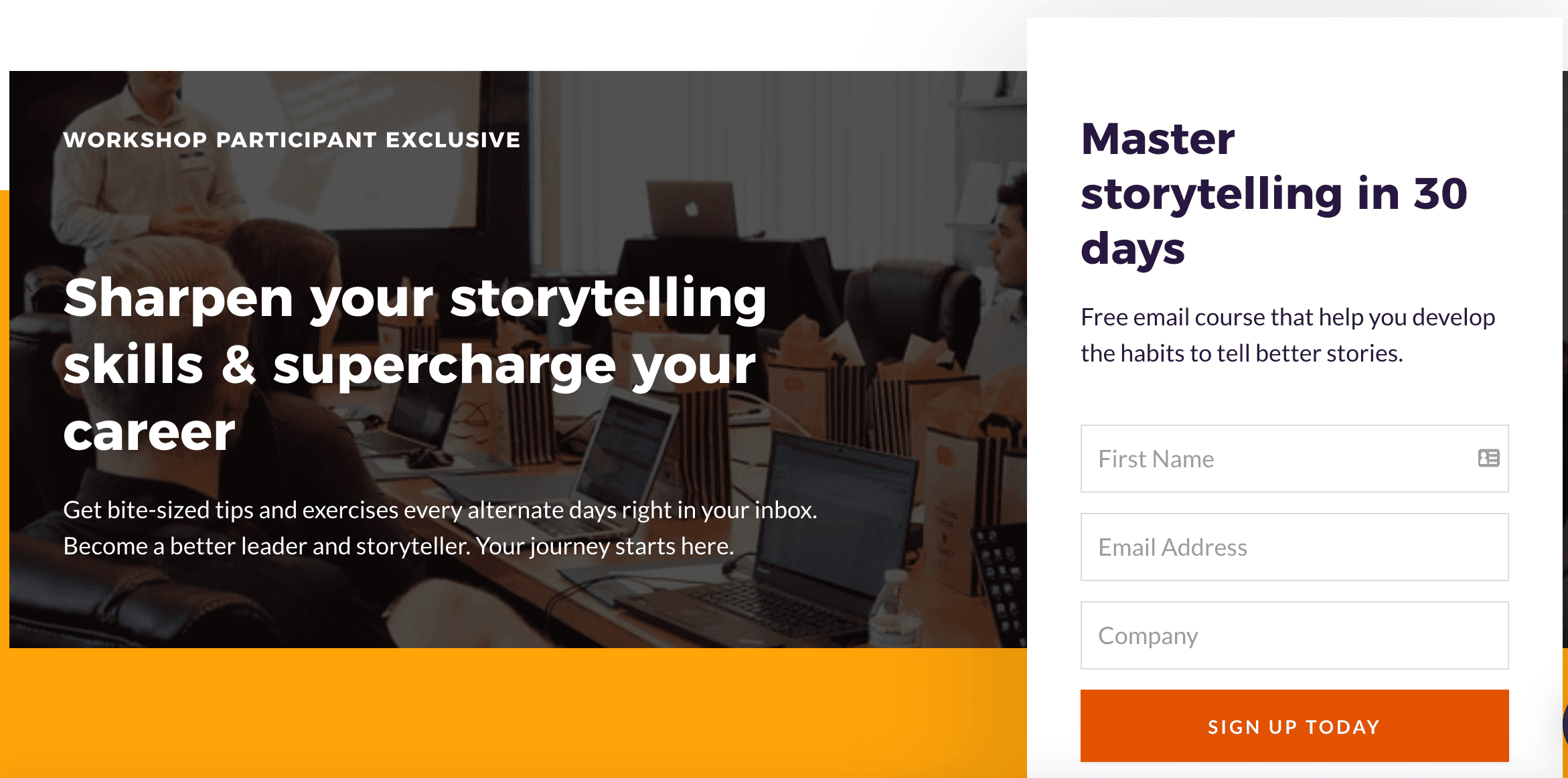 story email course
