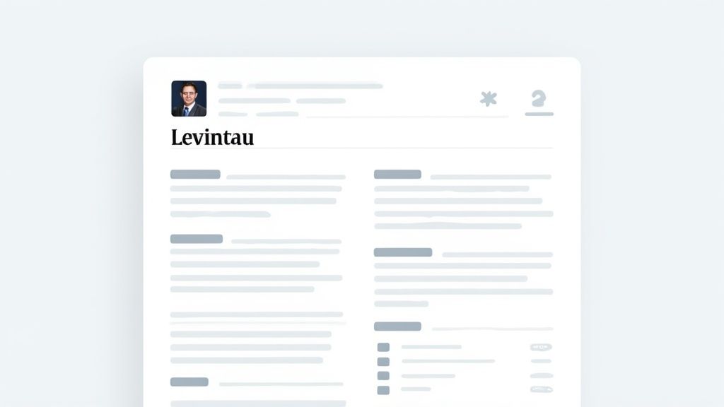 Ein Bewerbungsfoto wird am Laptop in einen Lebenslauf eingefügt, was den digitalen Bewerbungsprozess symbolisiert.