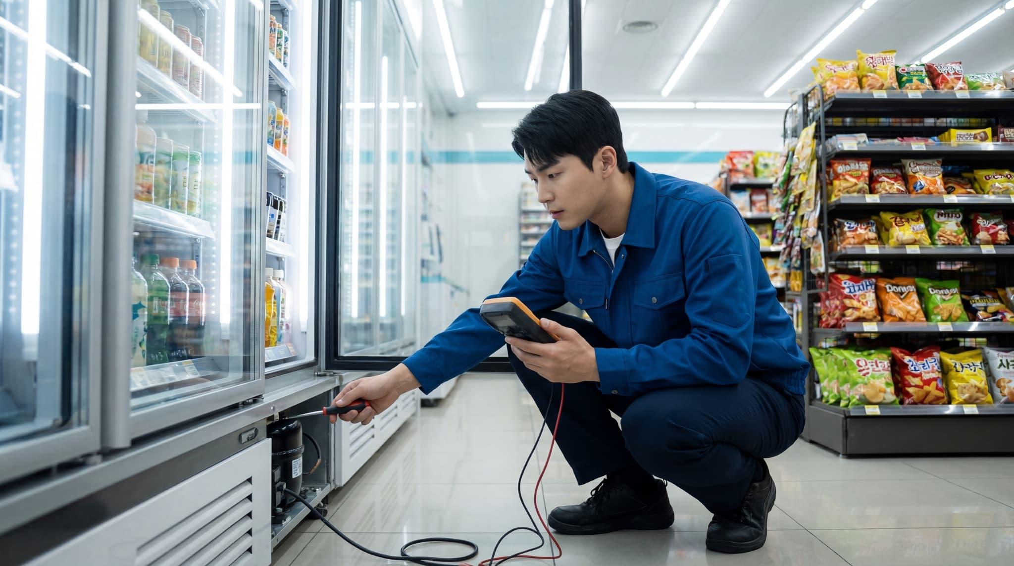 商場冷鏈餐飲展示櫃位 Cold Chain Retail Display