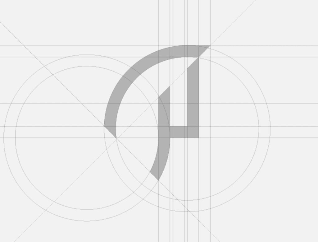 馬2 — Horse logo construction