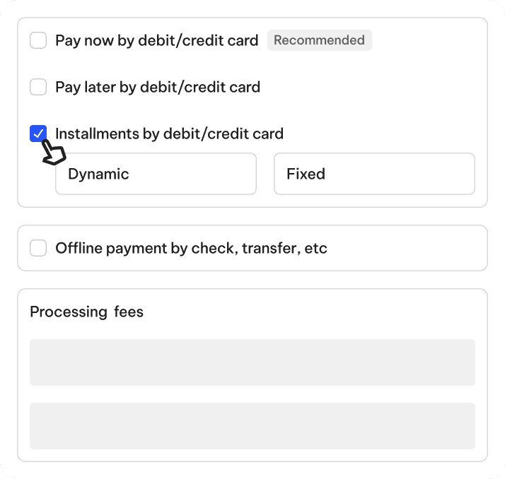 TeamLinkt's Registration Payment Plan options