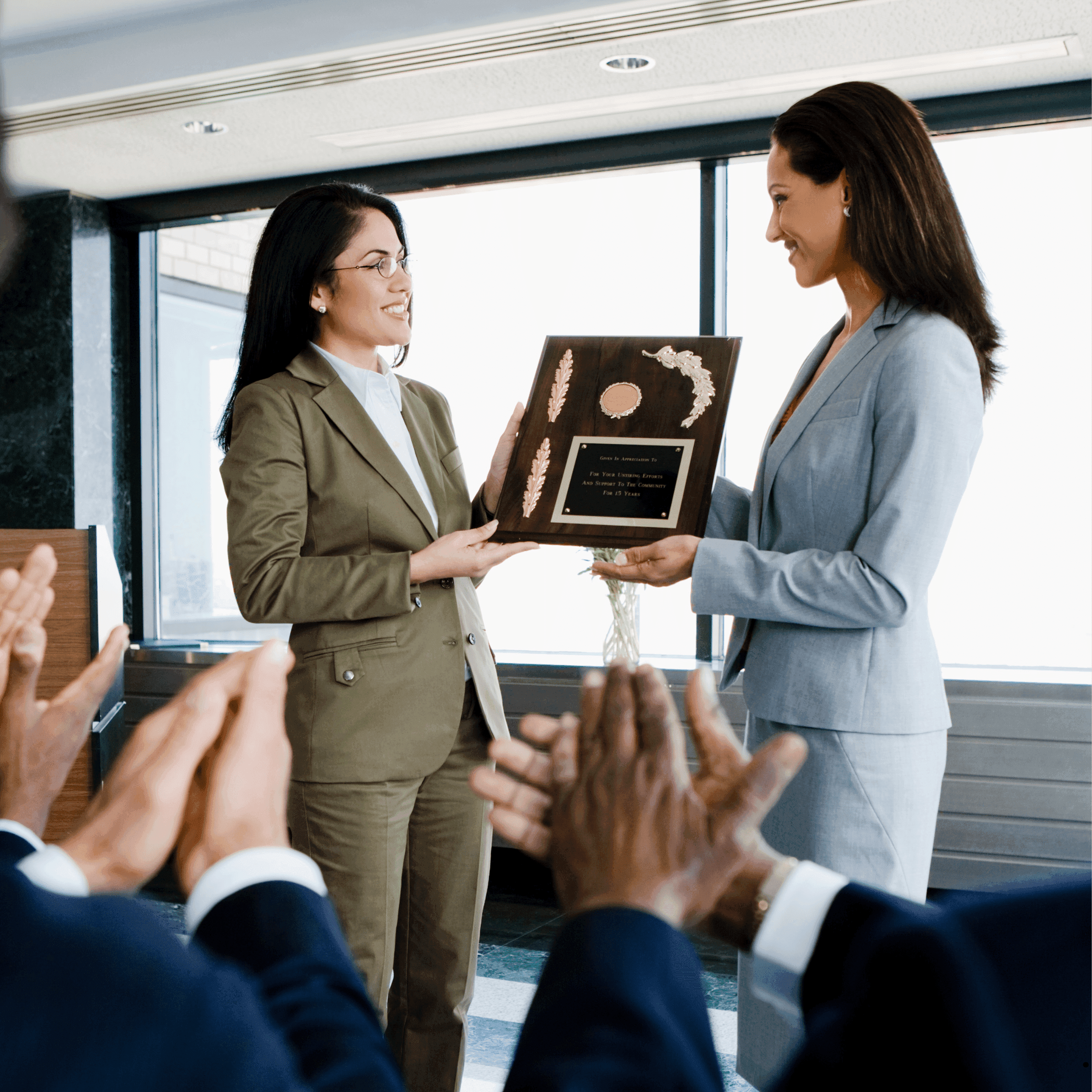 two people shaking hands