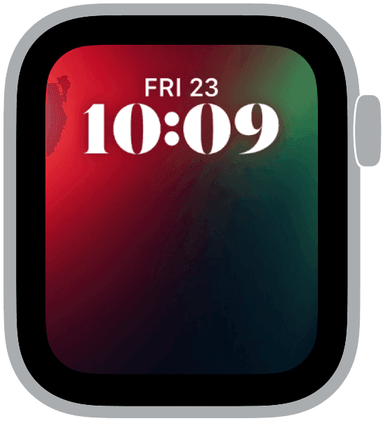 an apple watch face from the festive gradients collection
