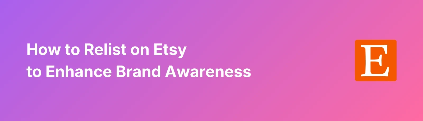 How to Relist on Etsy