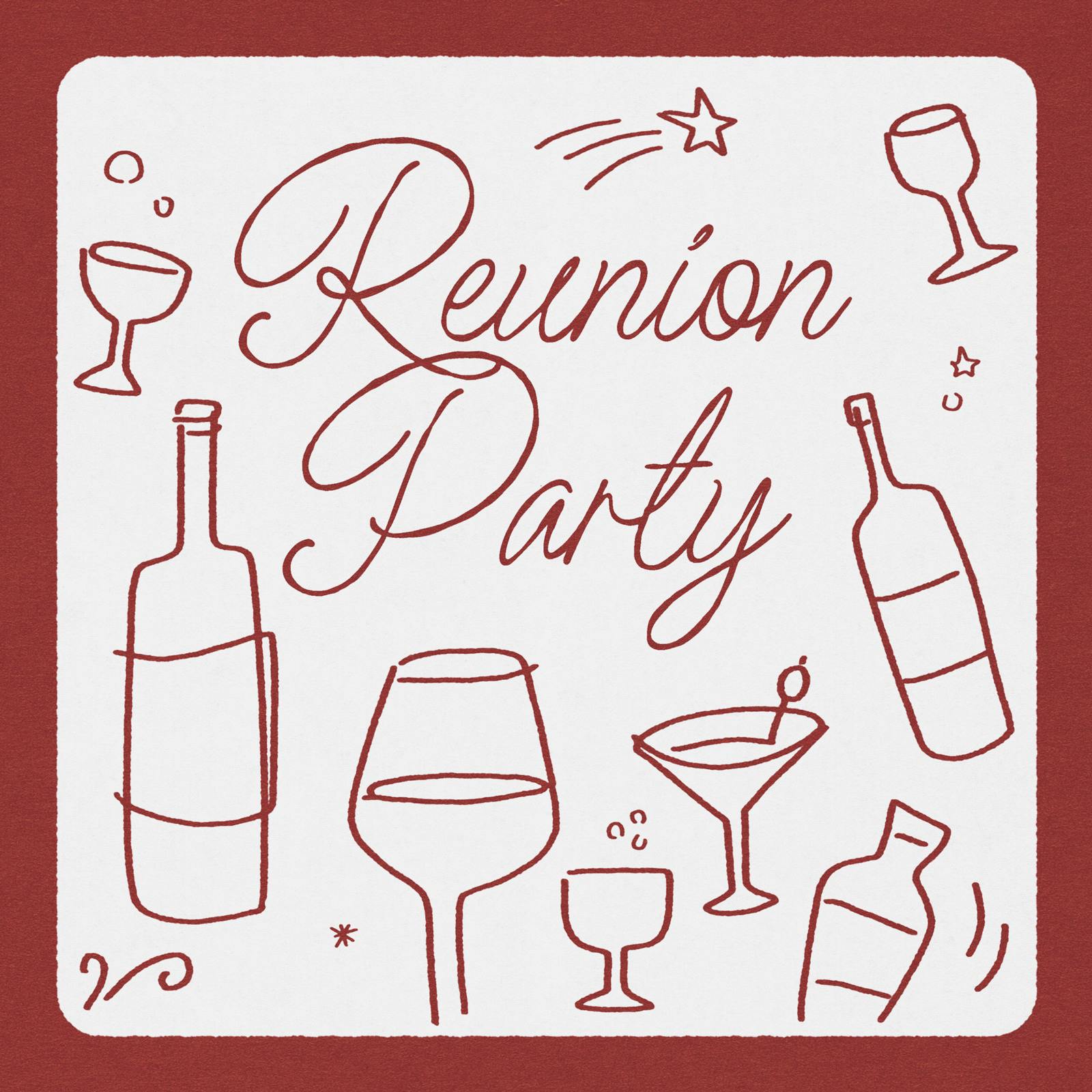 Class reunion invitations
