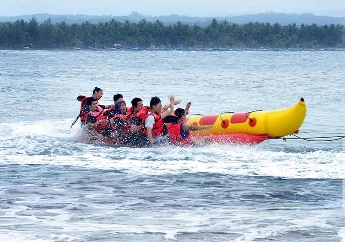 Banana boat ride adventure