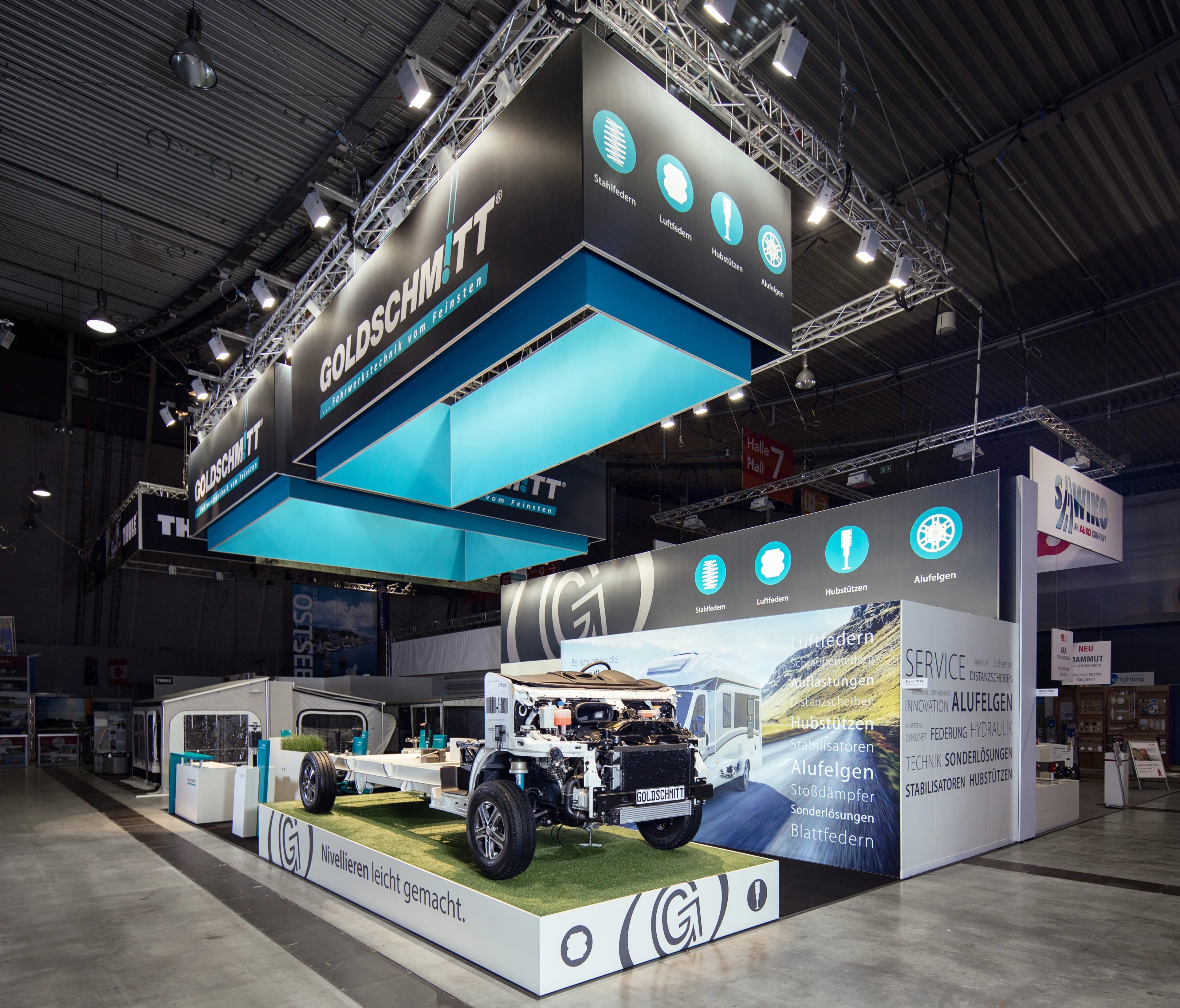 Gesamtansicht des Goldschmitt Messestand