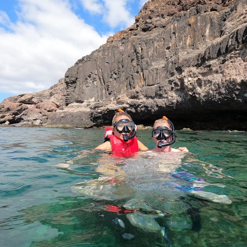 Fuerteventura: Guidet snorkeltur + billetter til og fra Fuerteventura