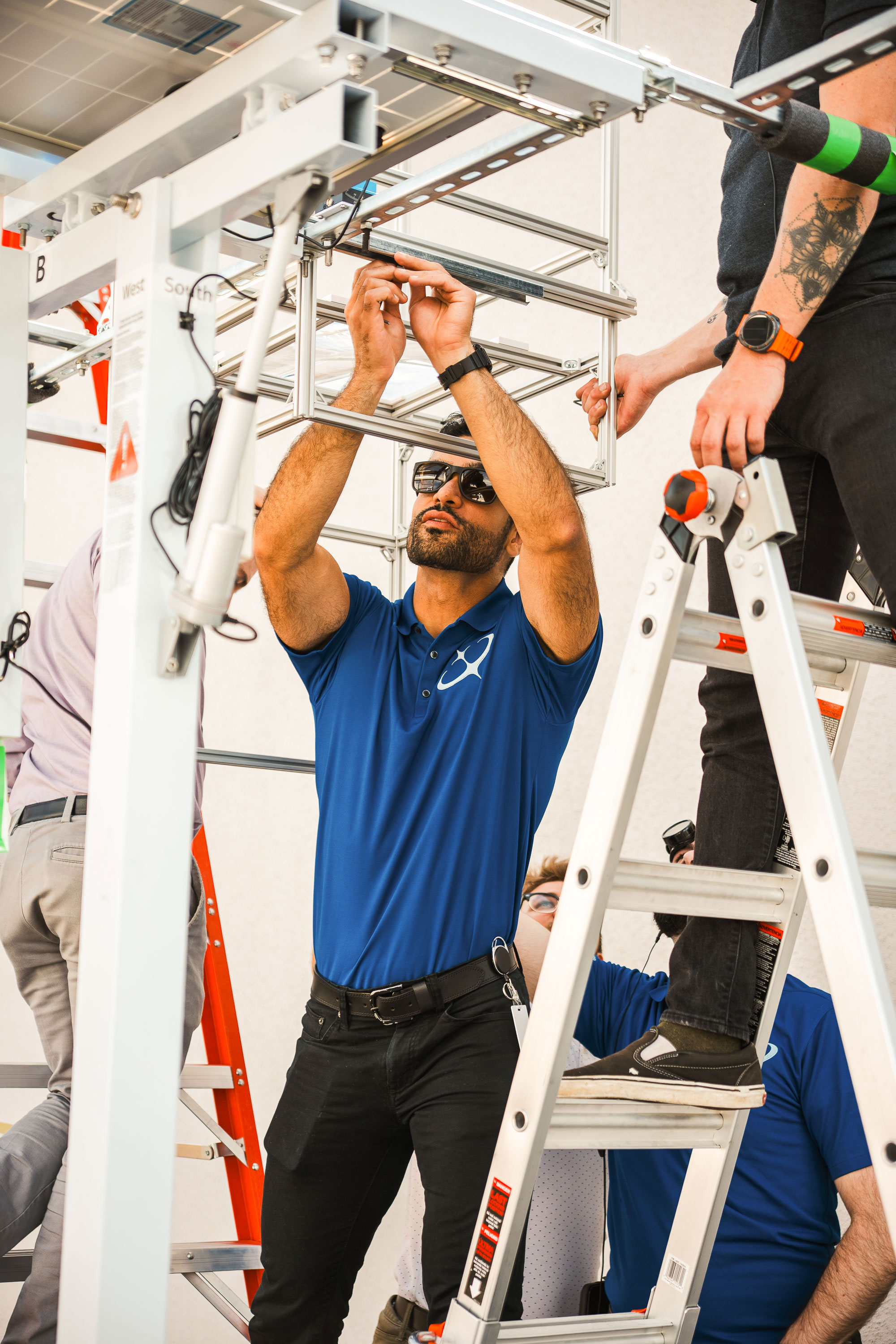 Star Catcher engineers assembling ground test hardware