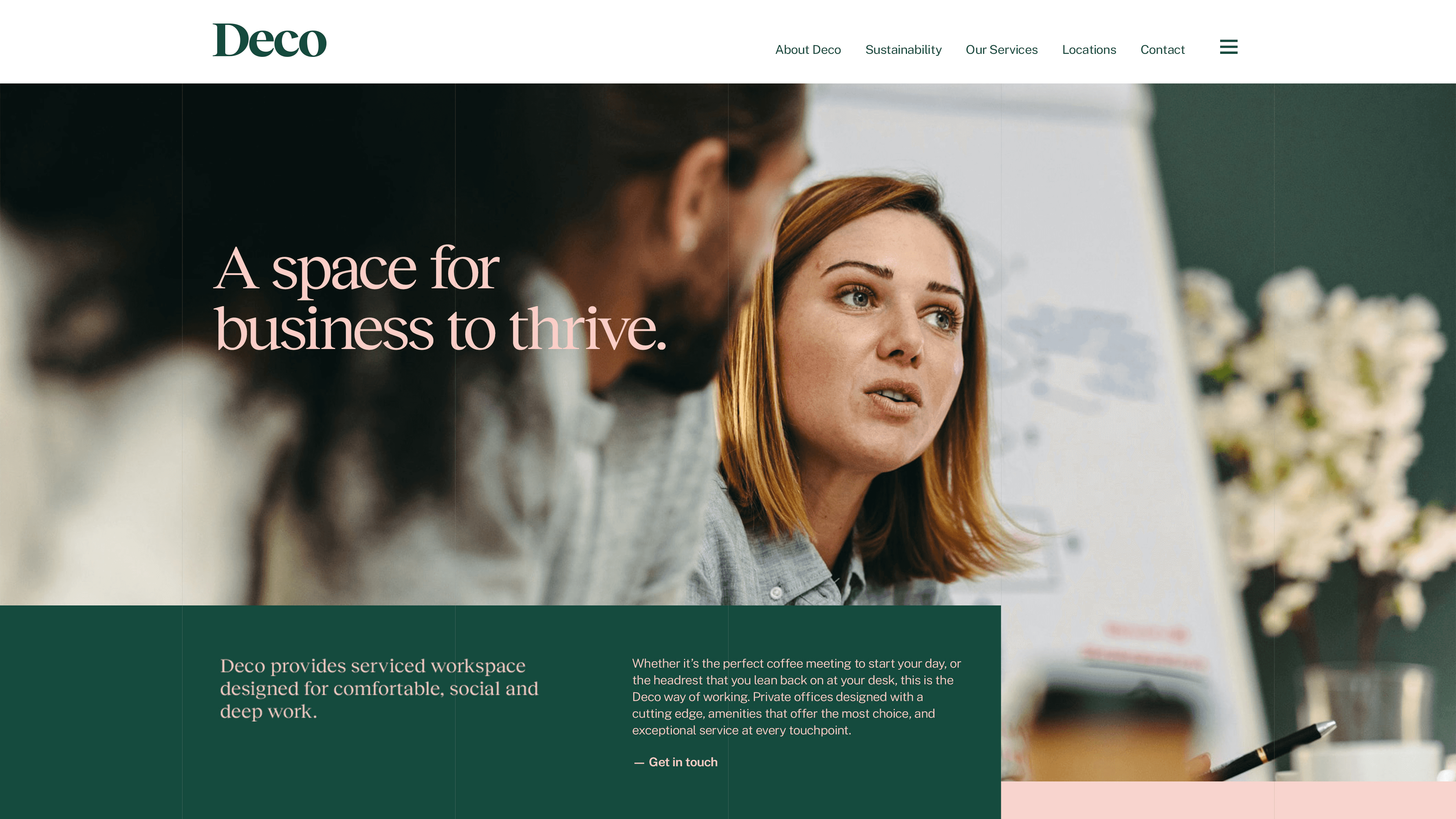 Deco—A space for business to thrive.