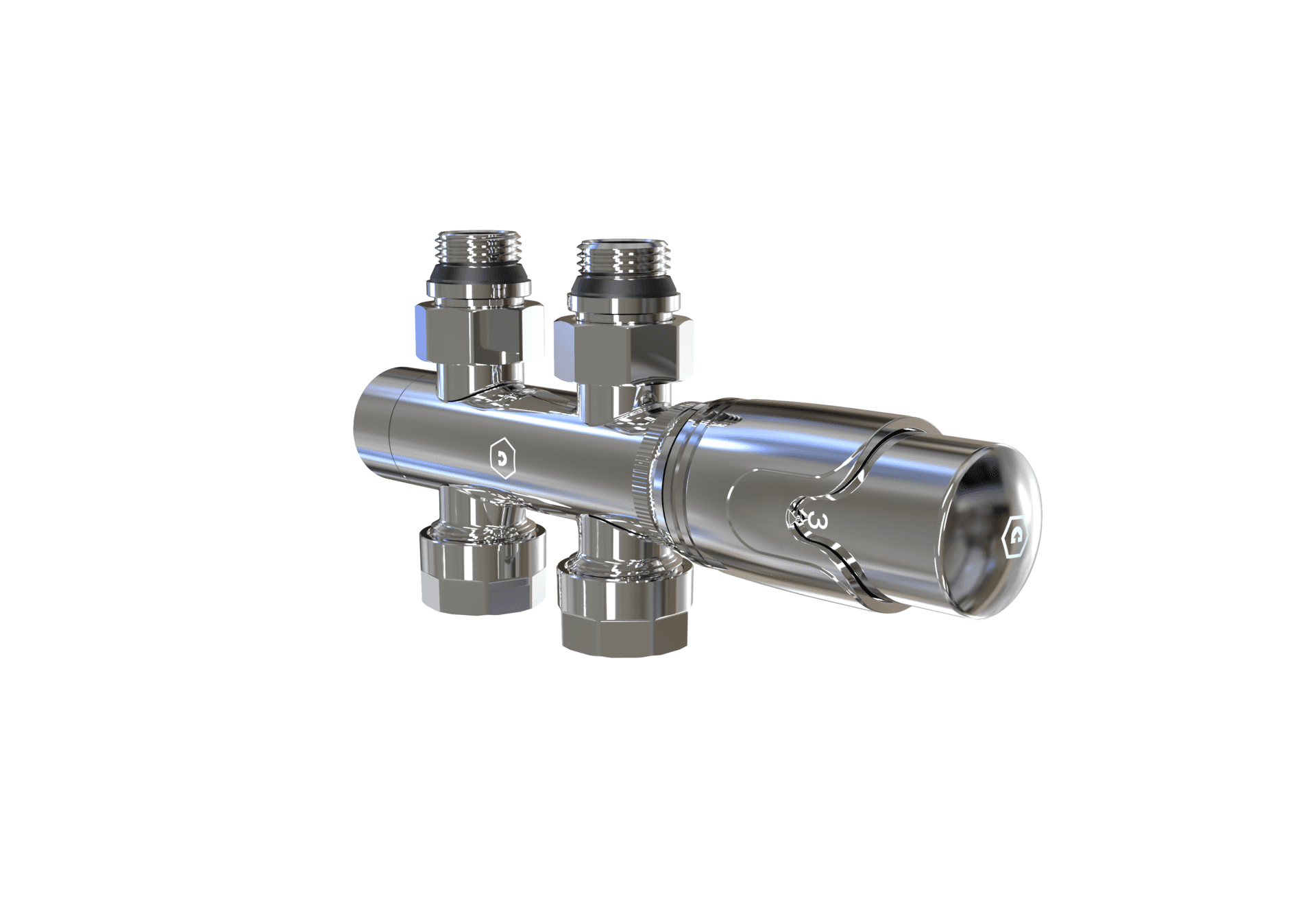 Dynamic Way Flex Flow onderblok chroom 15 16 met knop