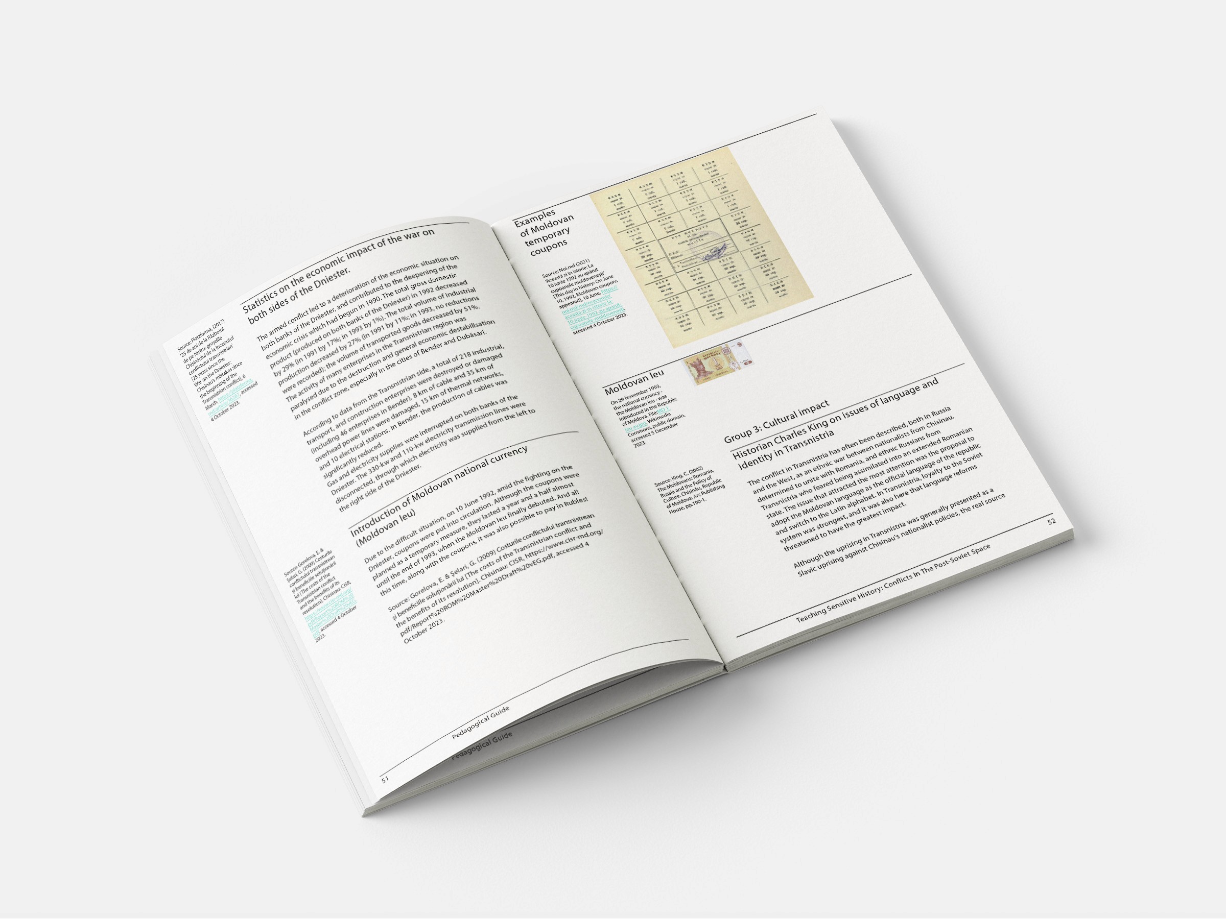Open spread from Confronting Memories showing the volume's body text layout.