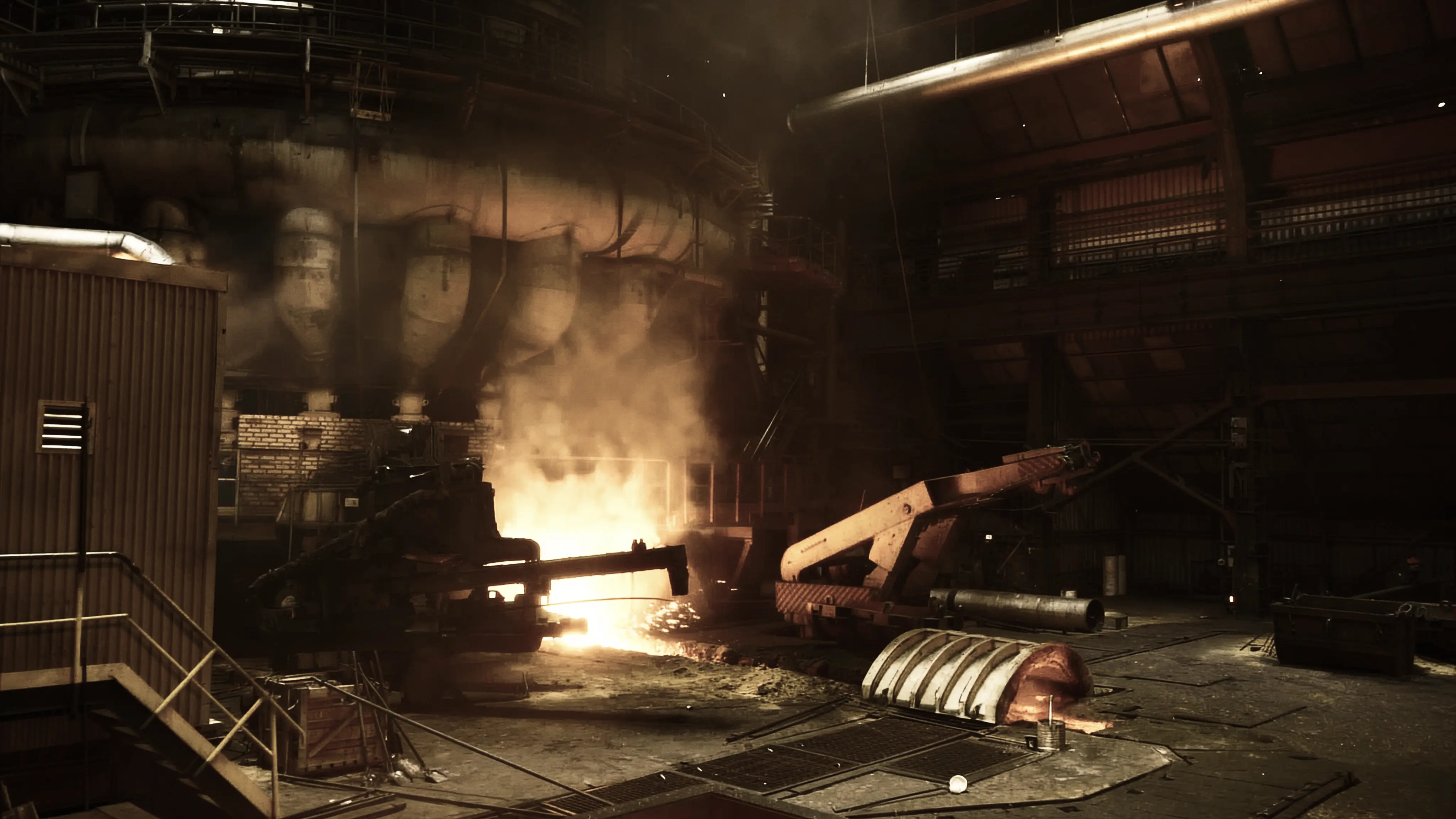 A man working on a machine in a factory