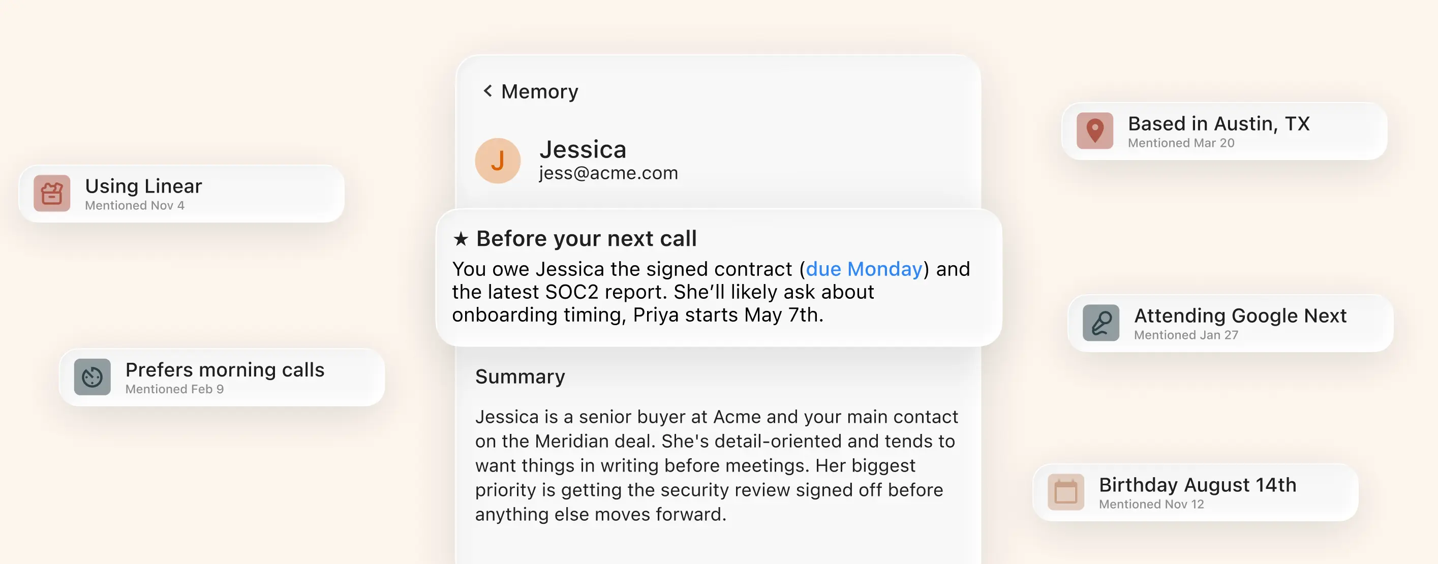 Sodas knowledge graph now builds living profiles of every person you interact with