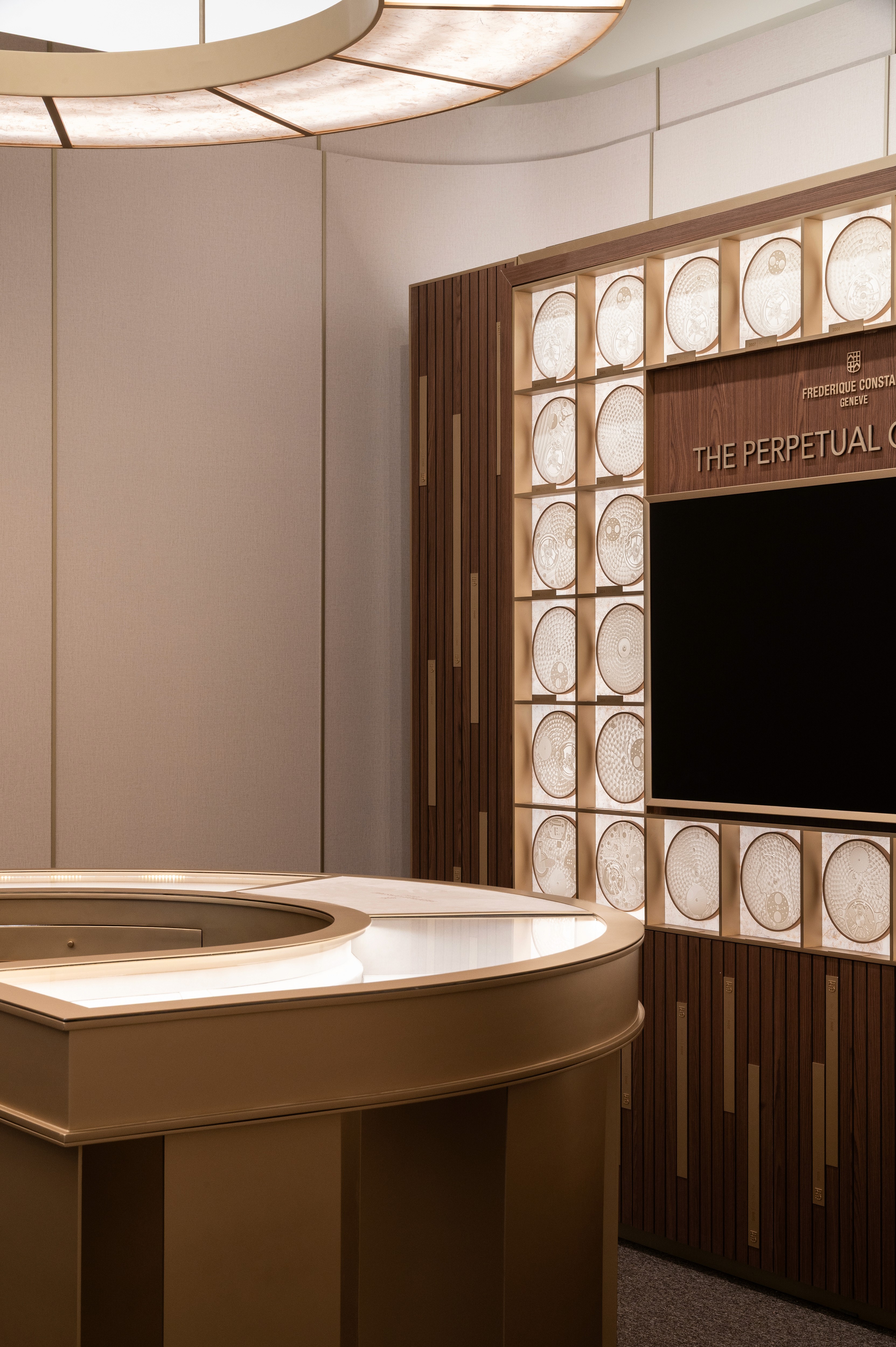 Entrance counter and table backwall Frederique Constant watches and Wonders 2025 fair