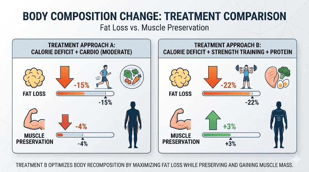 Sermorelin vs semaglutide body composition and muscle preservation comparison