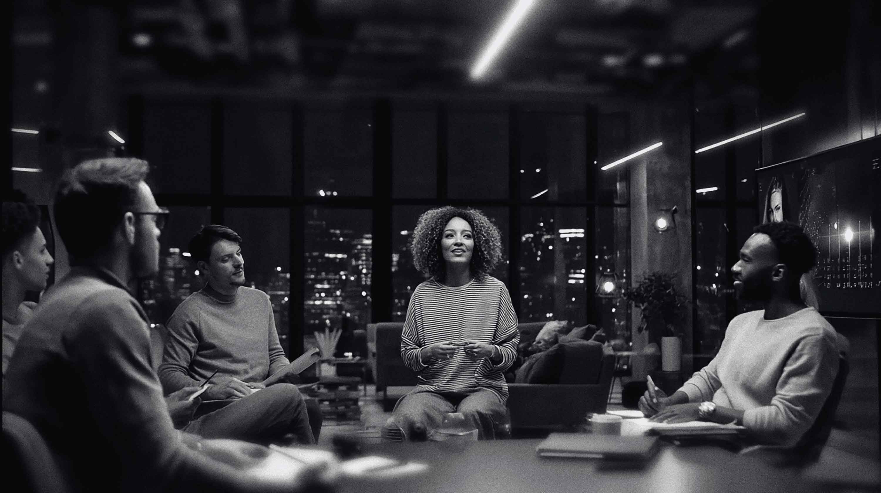 equipe travaillant au bureau