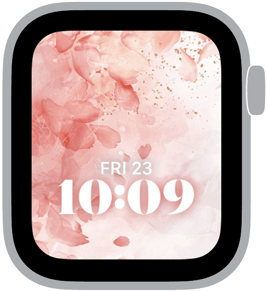 an apple watch face from the sakura dream collection