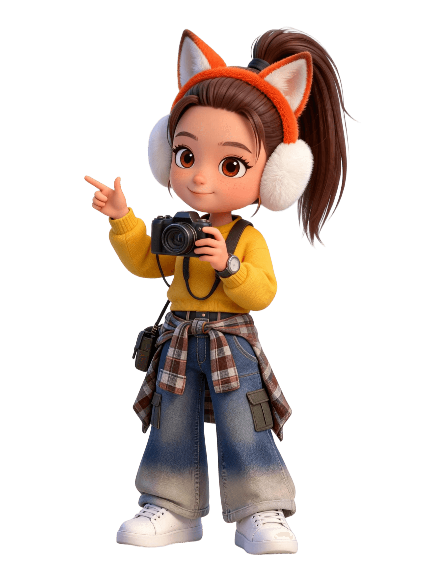 Portrait of portfolio creator – back view