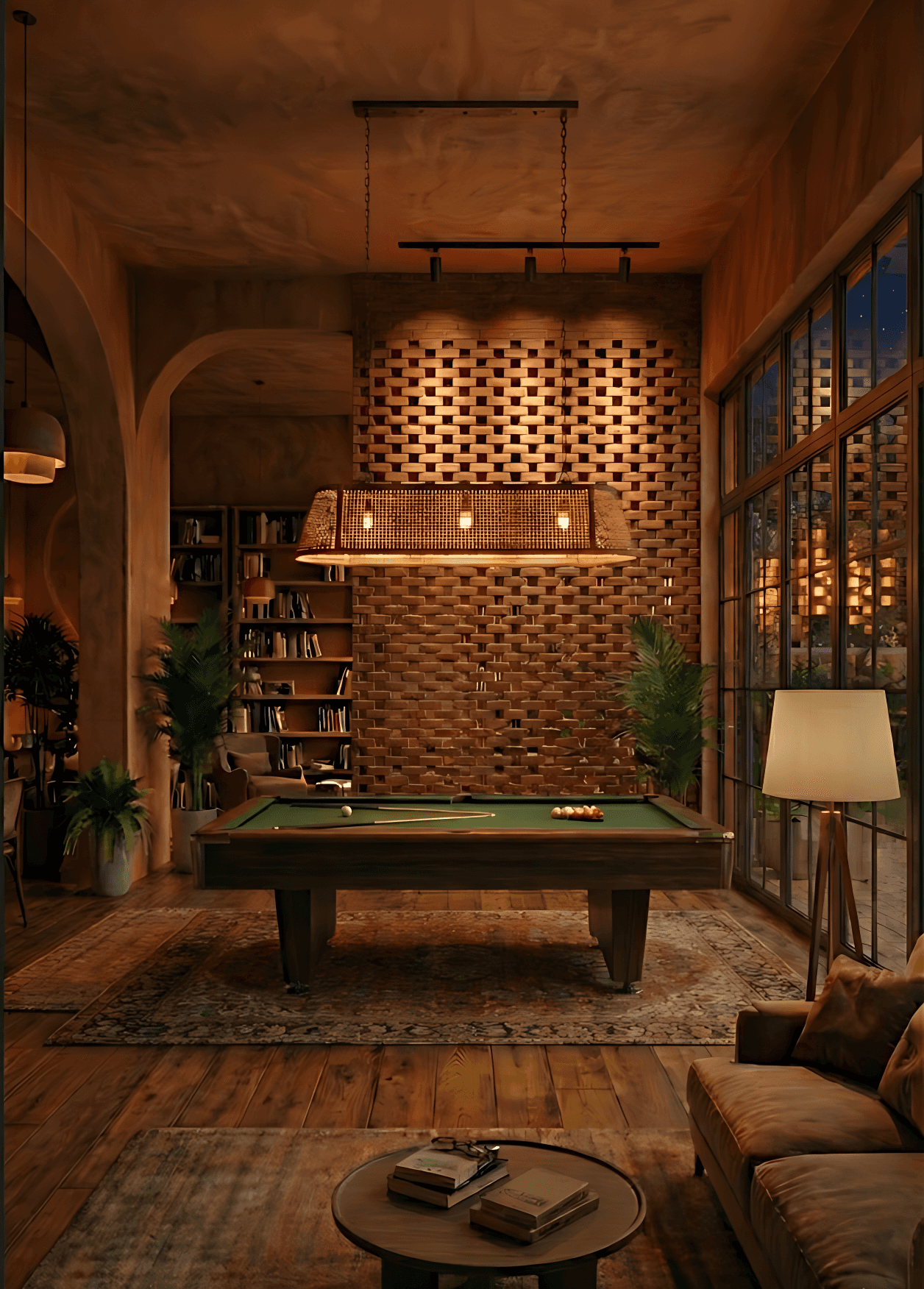 Traditional stay by the mountain in autumn atmosphere