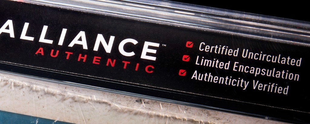 Image of Alliance Authentic case with the words "certfied uncirculated" on it