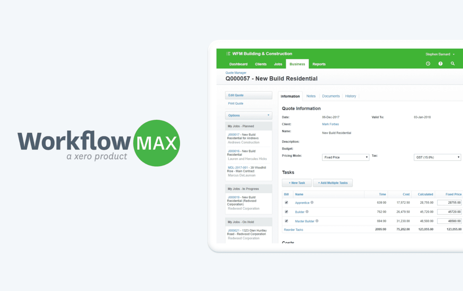 WorkflowMAX project management solution&nbsp;