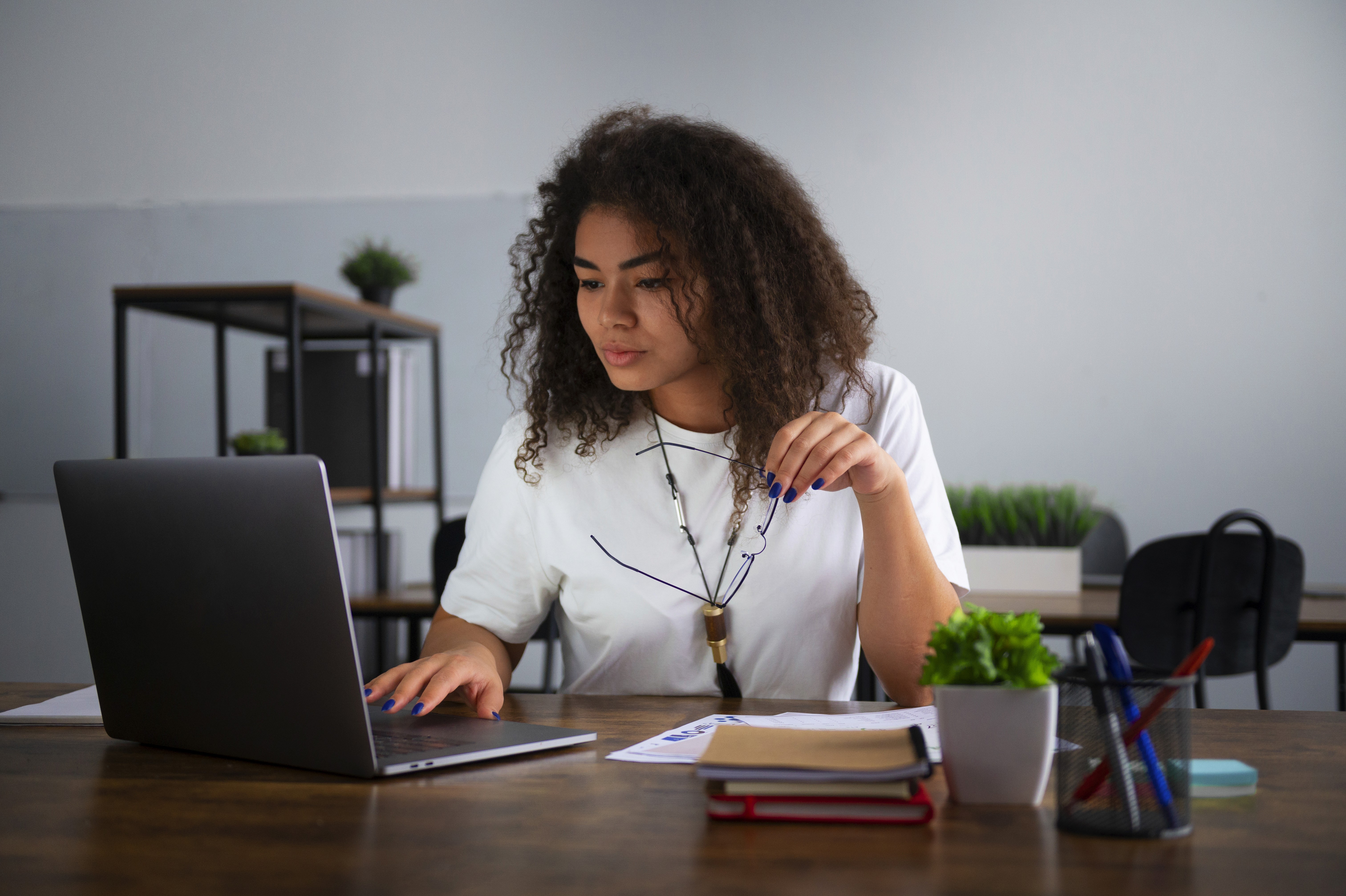 a couple of people that are standing in front of a store