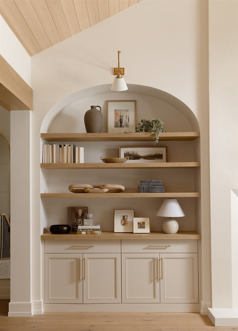 arched bookcase