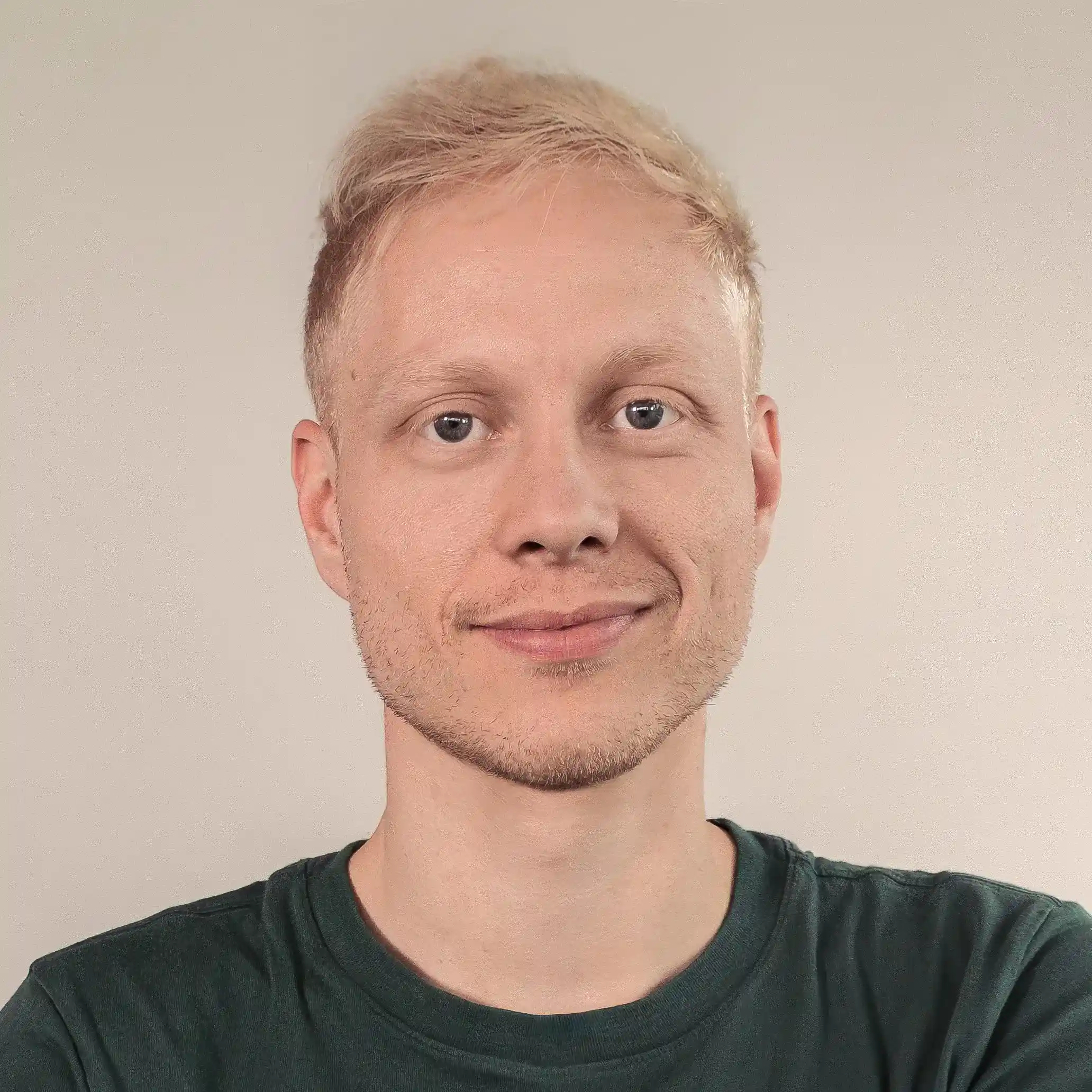 Portrait of portfolio creator – front view