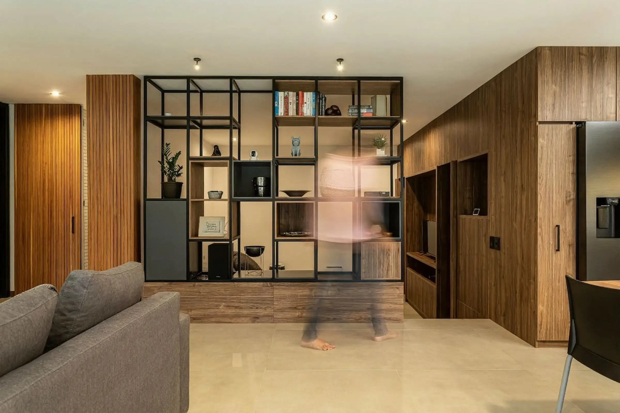 Contemporary wooden architecture featuring natural cedar cladding and floor-to-ceiling glazing