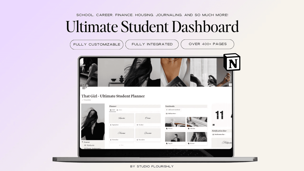 That Girl Student Planner Notion Template