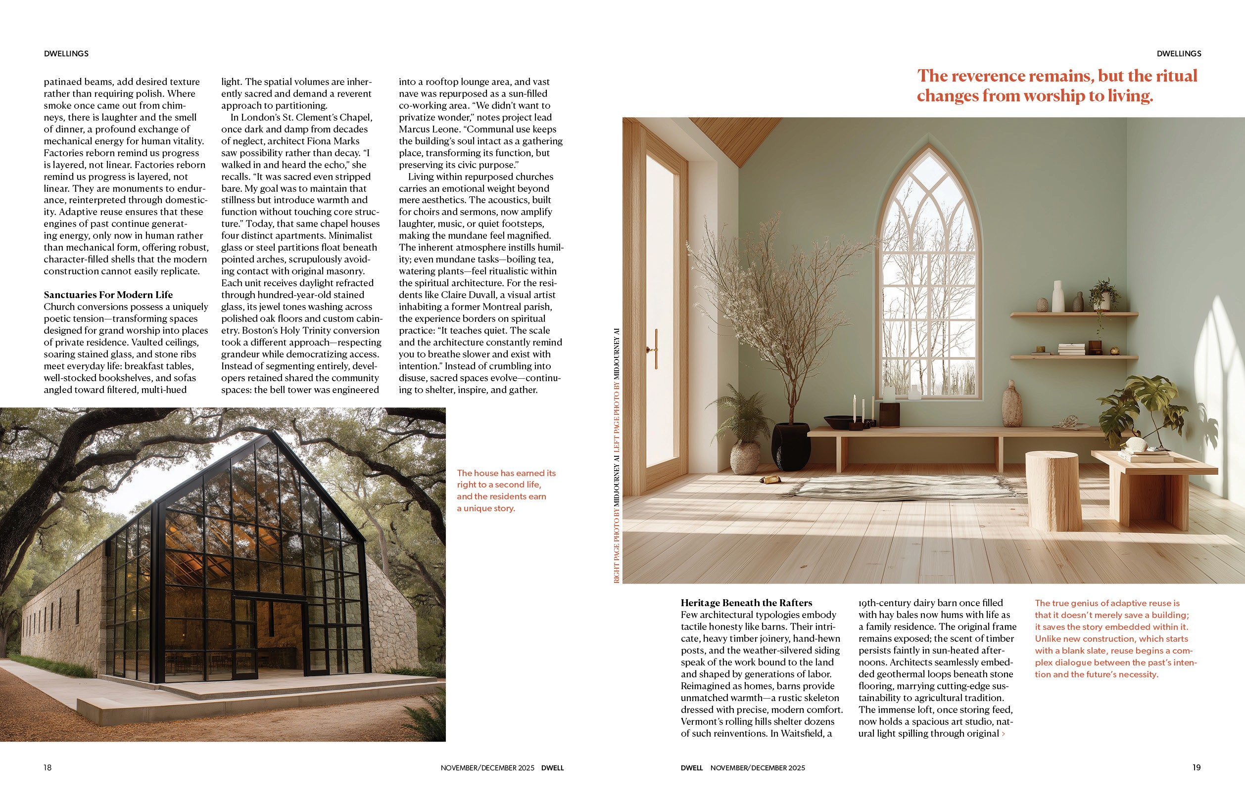 Dwell spread design