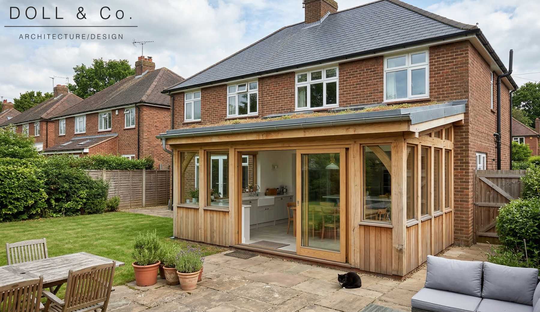 done construction for timber house extension