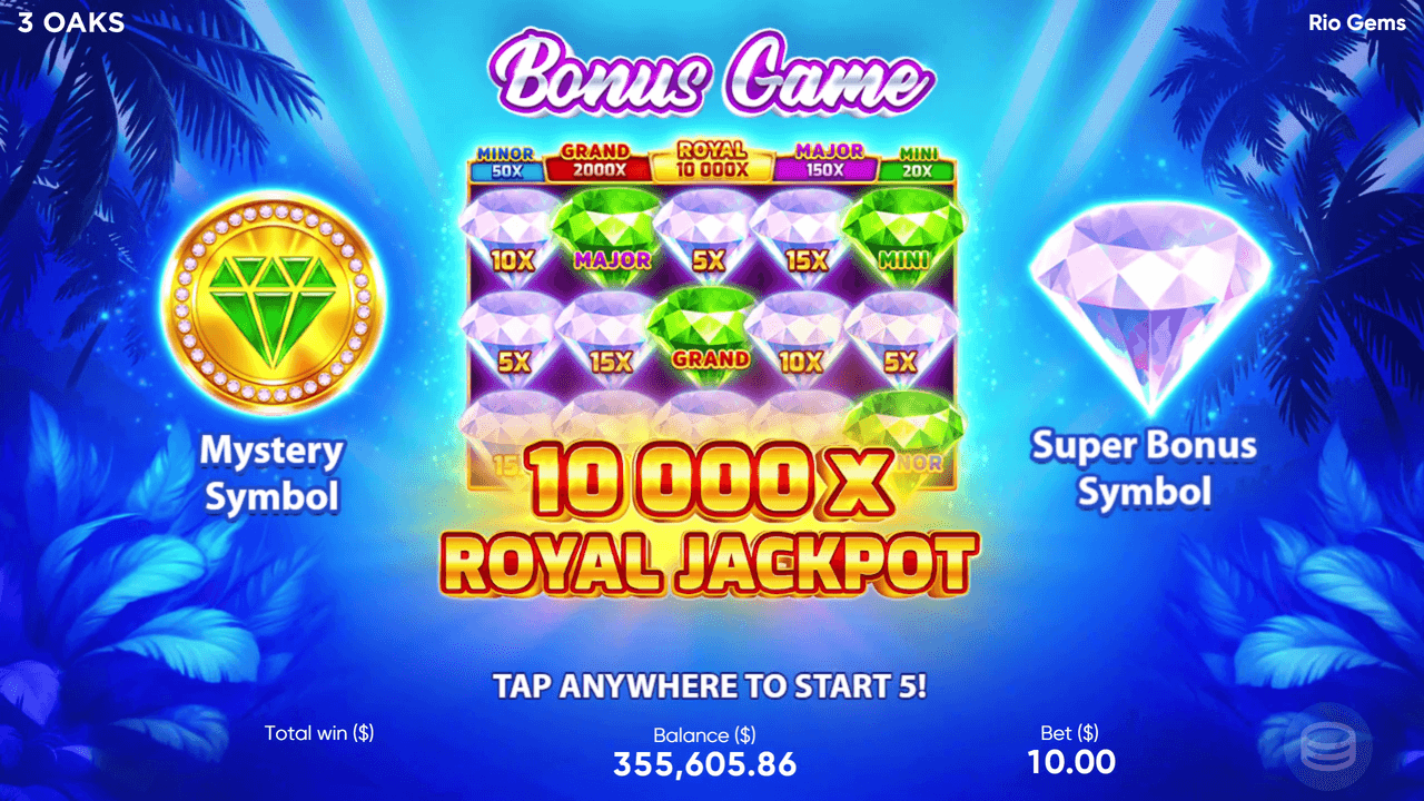 Rio Gems - visuel officiel 3 Oaks Gaming