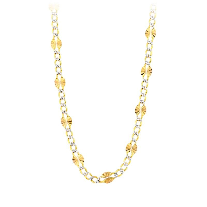 Assos Pırlanta 14 Ayar Altın Şık Tasarım Zincir Kolye