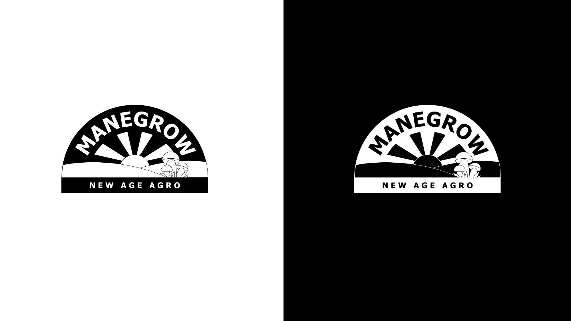 Manegrow: Logo BnW