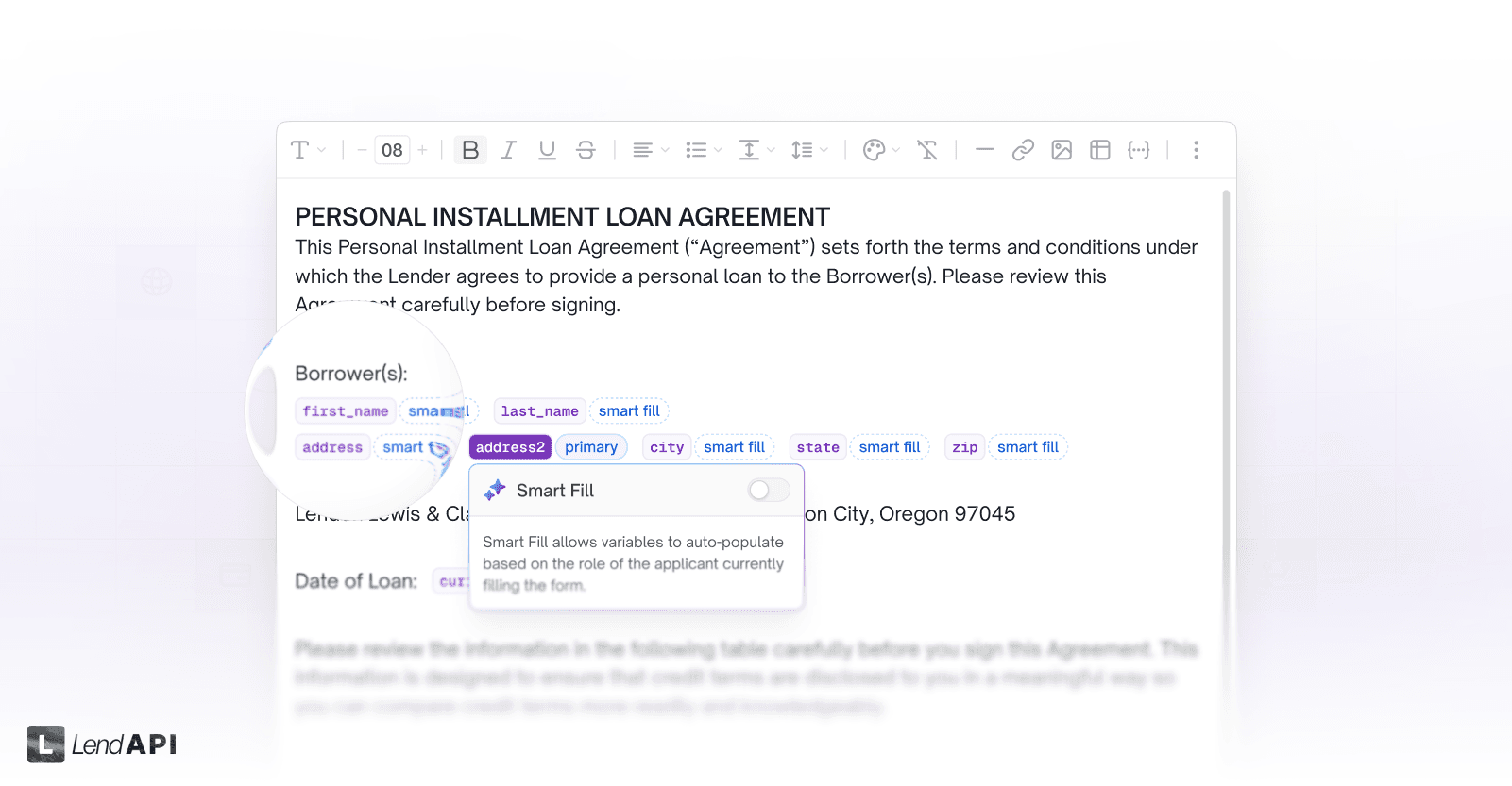 LendAPI Co-Applicant Control - Co-Applicant Promissory Notes