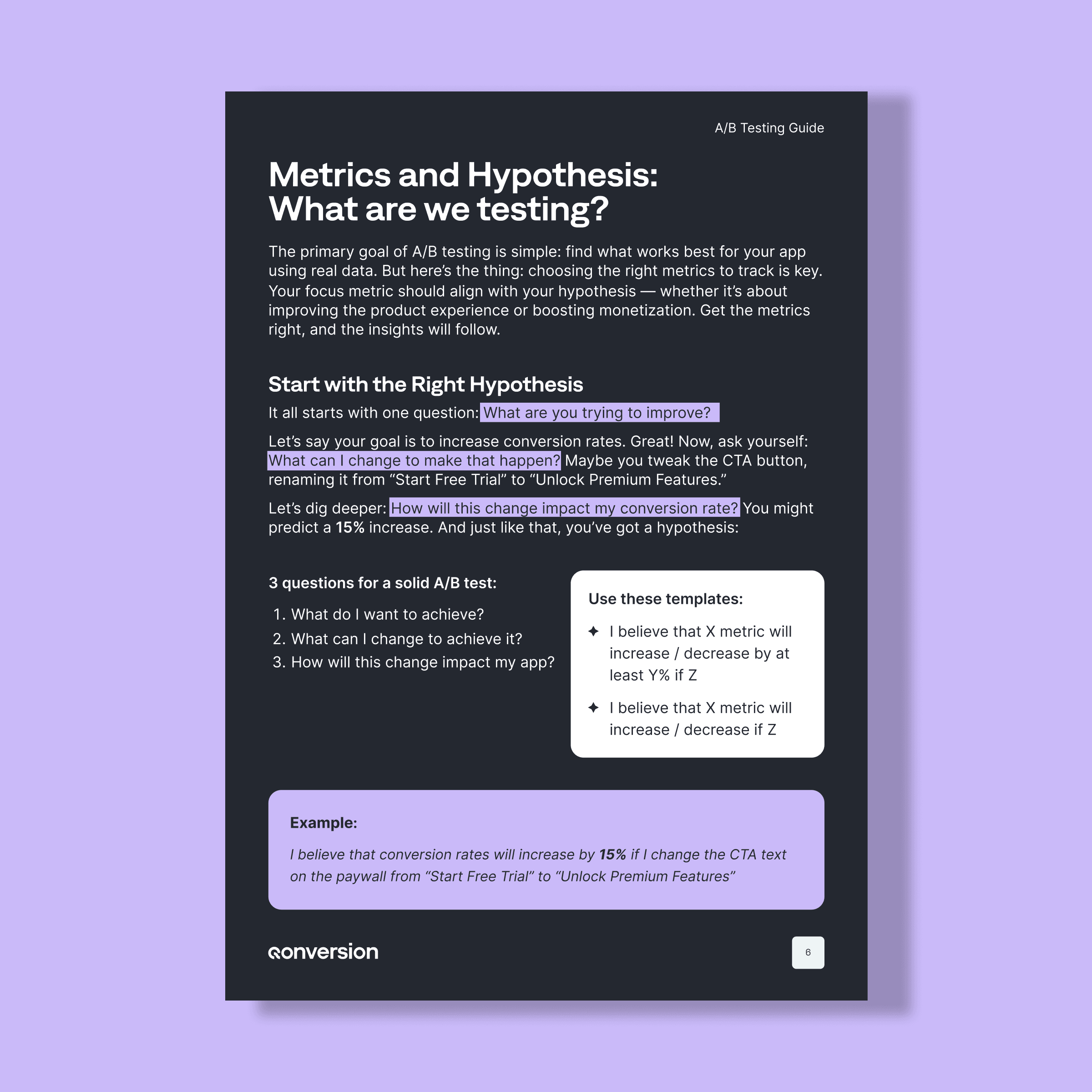 Preview of Mobile A/B Testing from A to Z