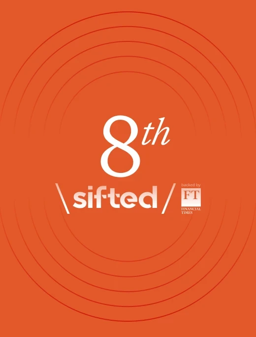 Sifted Logo and "8th" written on orange background