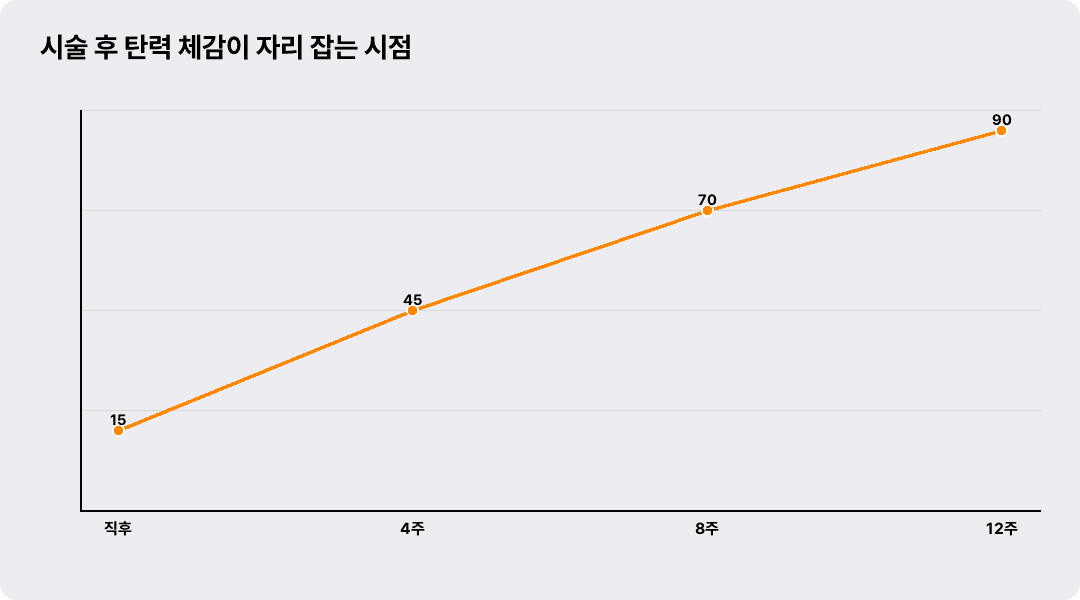시술 후 탄력 체감이 자리 잡는 시점