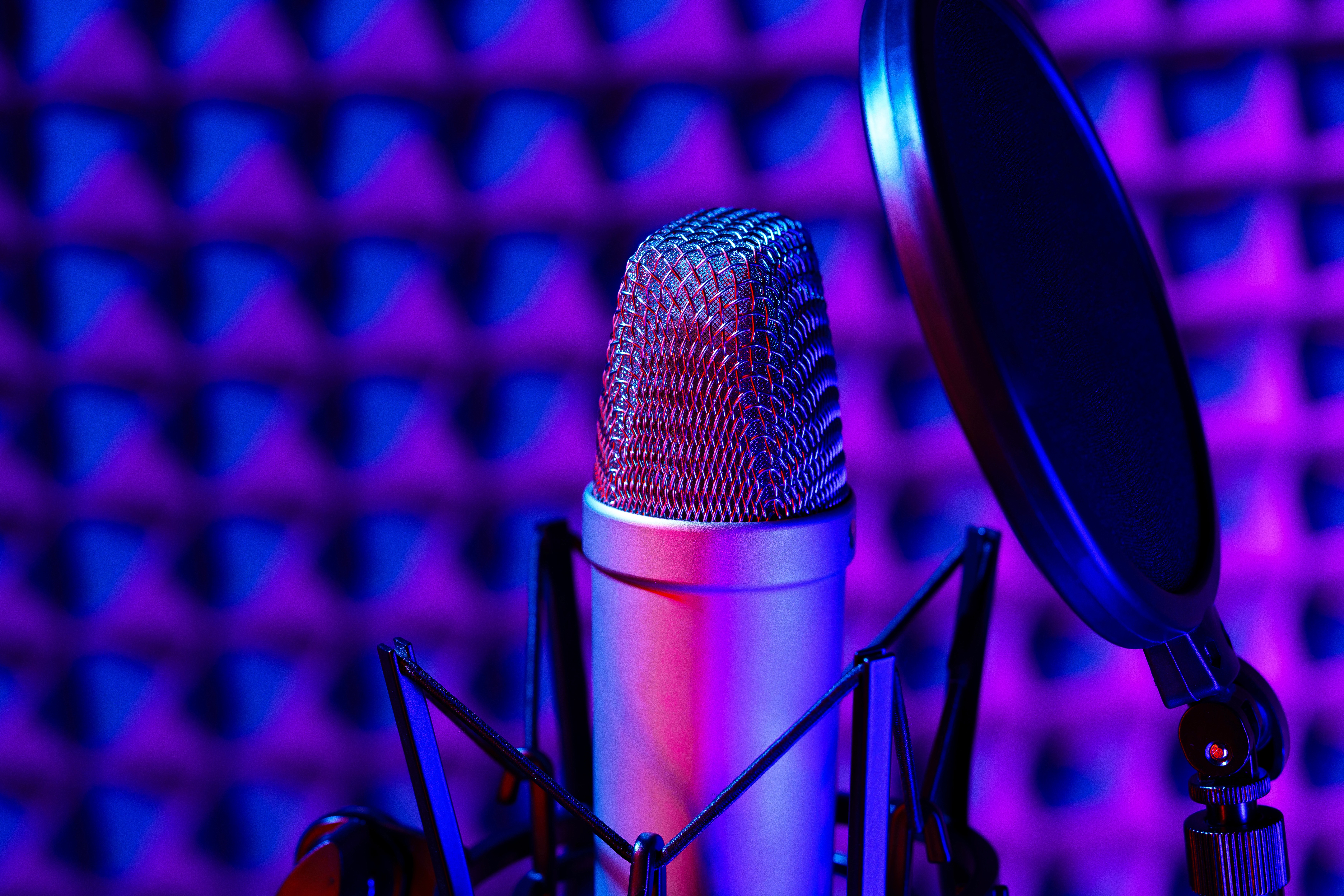 microphone in a studio