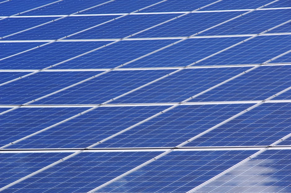 Close-up view of solar panels outdoors capturing renewable energy efficiently.